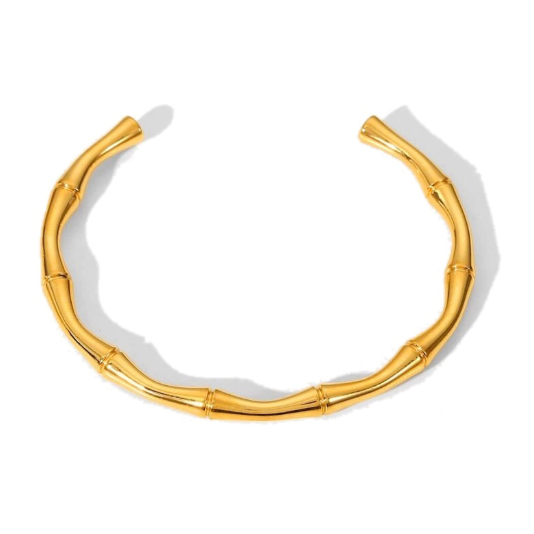 Bamboo cuff bangle