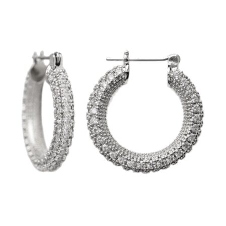 Silver Stella hoops (large)