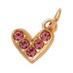 Pink heart charm
