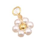 Pearl flower charm