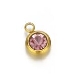 Pink stud charm