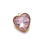 Gem heart charm