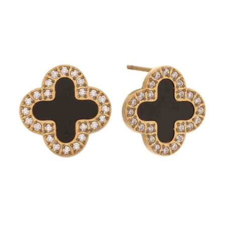 Studded Clover studs