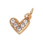 White heart charm